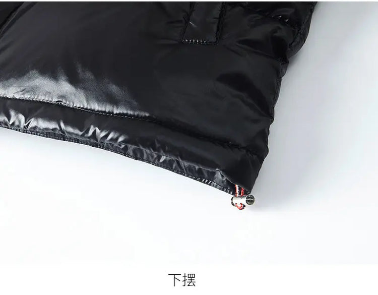 Men Down Jacket 2025 Trendy White Duck Down Thick Cold Proof Warm Hooded Pike Coat Outdoor Casual Winter Zipper Puffer Jacket