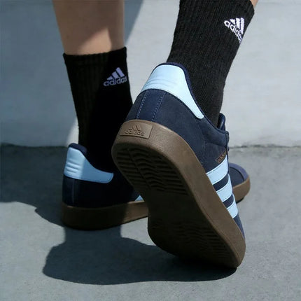 adidas VL COURT 3.0 scarpe da ginnastica tedesche unisex blu JP7537, morbide e comode, versatili, antiscivolo, resistenti all'usura, traspiranti, a profilo basso.