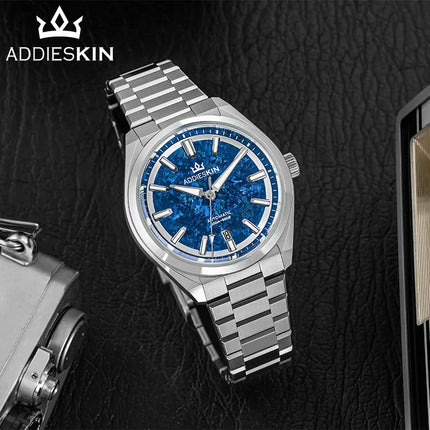 AddiesKin Men Automatic Mechanical Watch Miyota 9015 Sapphire Crystal 200M Waterproof Stainless Steel Luxury Diver Watch K006