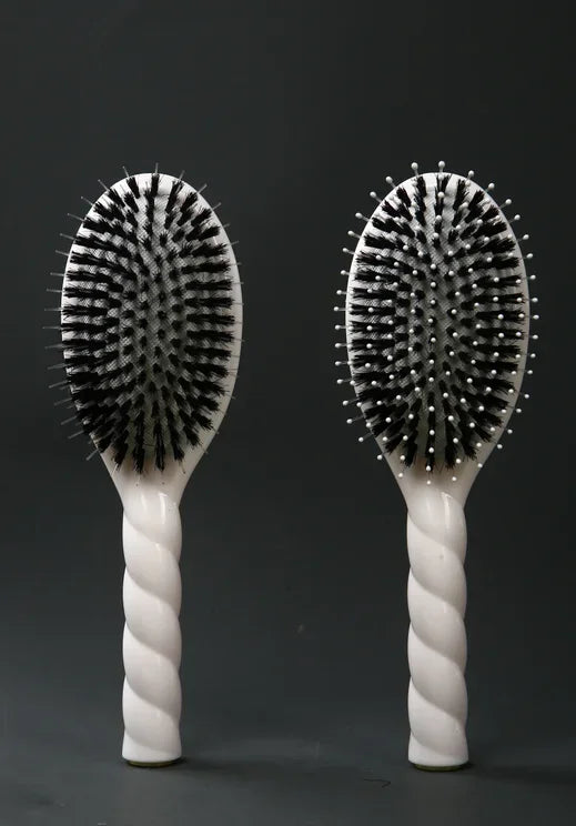 Scalp Massage Boar Bristle Fried Dough Twists Hair Brush Reduces Hair Breakage Detangling Hair Comb Portable Daily Hair Styling Accessories