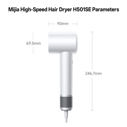 XIAOMI MIJIA High Speed Hair Dryer Professional Negative Ion Hair Care 110,000 Rpm 1600W Electric Portable Hair Dryer