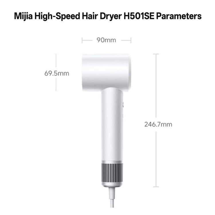 XIAOMI MIJIA High Speed Hair Dryer Professional Negative Ion Hair Care 110,000 Rpm 1600W Electric Portable Hair Dryer