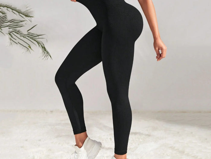 Seamless Yoga Pant Sports Fitness High Waist Hip-lifting Trousers Nude Feel Pants Workout Gym Leggings for Women PlatiNum