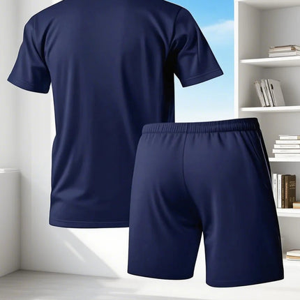 Pantaloncini a maniche corte per abbigliamento sportivo traspirante estivo da uomo Set stile sportivo leggero e confortevole Made in China platinumshop