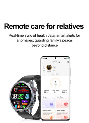Nuovo Smartwatch 2026 per Analisi del Grasso Corporeo, ECG+PPG, Acido Urico, Pressione Sanguigna, Ossigeno nel Sangue, Orologio con Chiamate per Uomini e Donne platinumshop