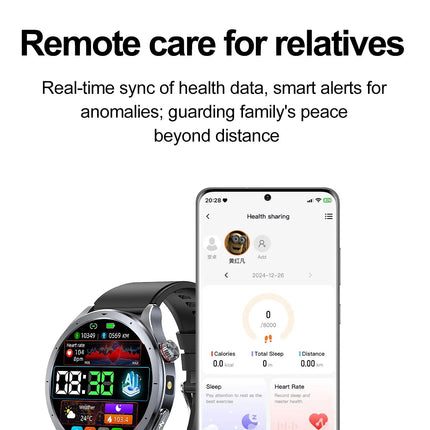 Nuovo Smartwatch 2026 per Analisi del Grasso Corporeo, ECG+PPG, Acido Urico, Pressione Sanguigna, Ossigeno nel Sangue, Orologio con Chiamate per Uomini e Donne platinumshop