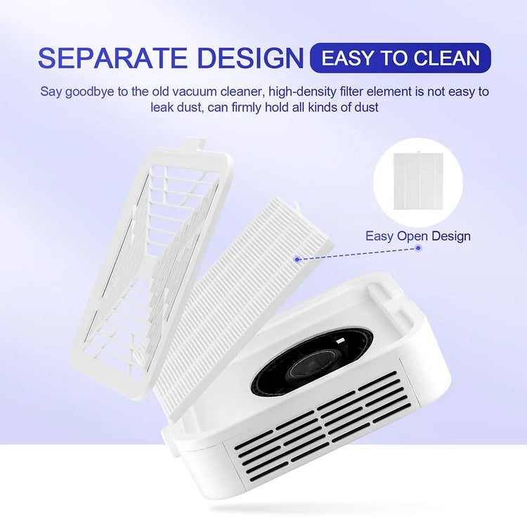 Powerful 130W Nail Dust Extractor Vacuum Cleaner 6 Gear Adjustable Suction with 360° Flexible Tube Manicure Dust Collector for Nail Stylist Salon & Home Nail Art