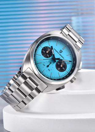 Nuovo Orologio da Uomo PAGANI DESIGN Panda 2026, Orologio al Quarzo Retrò, Cronografo Impermeabile con Vetro Zaffiro AR, Luminoso, Sportivo, in Acciaio Inossidabile