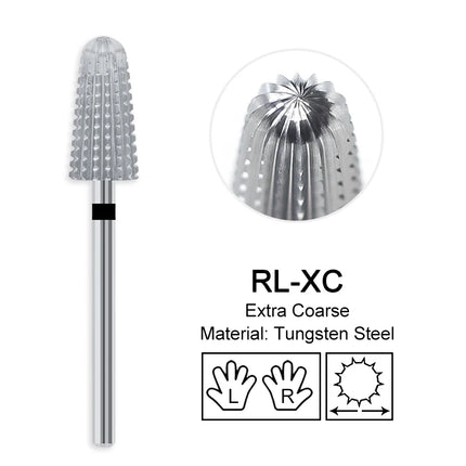 Carbide Large Cone Nail Drill Bits Electric Milling Cutter For Gel Polish Removal Grinding DIY Home Salon Manicure Pedicure Nail Art Accessories Supplies