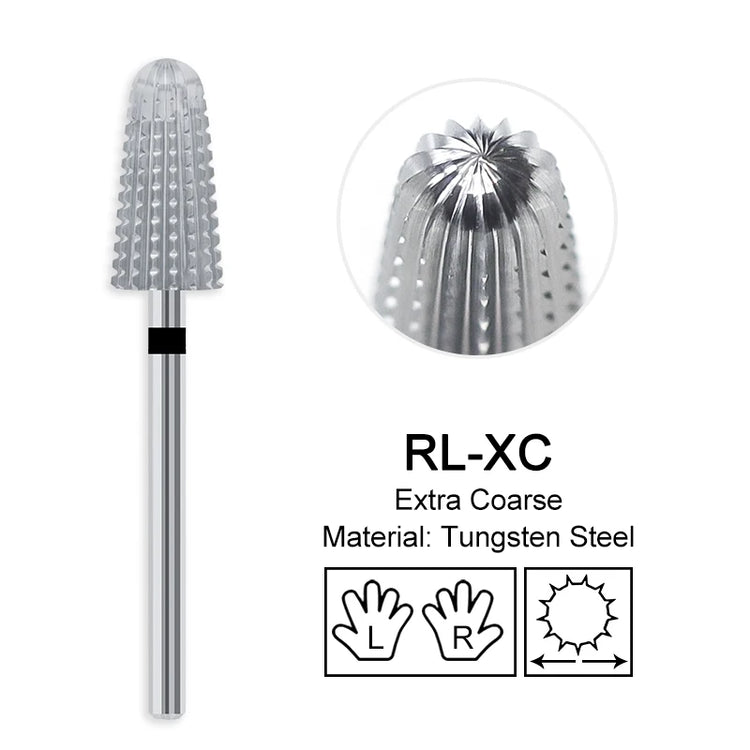 Carbide Large Cone Nail Drill Bits Electric Milling Cutter For Gel Polish Removal Grinding DIY Home Salon Manicure Pedicure Nail Art Accessories Supplies
