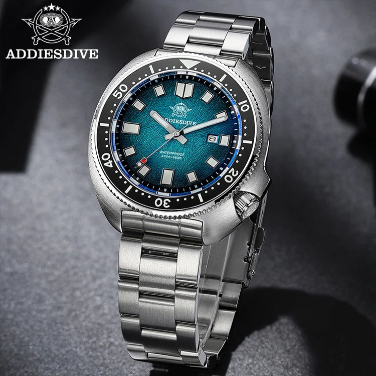 ADDIESDIVE Japan2115 New Men Watch Sapphire Glass BWG9 Ultra-Bright Luminous 200m Waterproof Wristwatch Luxury Quartz Watches