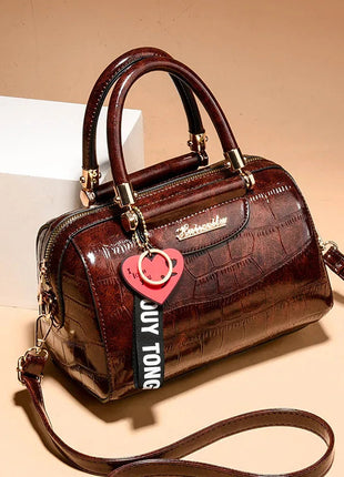 Luxury Design Handbags Shoulder Bags Top Quality PU Leather Women Handbag Classic Crocodile Tote Bag Female Messenger Bag Bolso PlatiNum