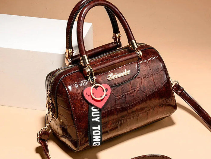 Luxury Design Handbags Shoulder Bags Top Quality PU Leather Women Handbag Classic Crocodile Tote Bag Female Messenger Bag Bolso PlatiNum