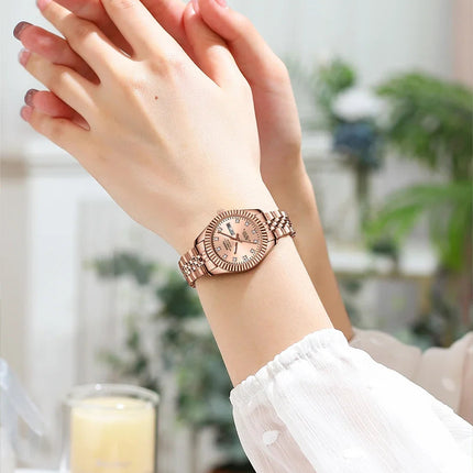 NIBOSI Orologi da donna con diamanti Orologio da donna casual di moda di lusso delle migliori marche Orologio da donna con data settimanale automatica impermeabile Reloj platinumshop