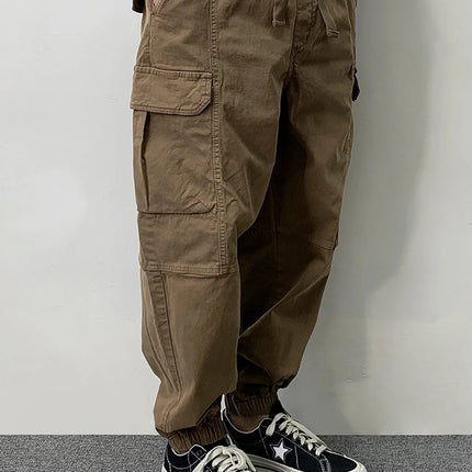 High Quality Cotton Cargo Pants For Men Japanese Streetwear Plus Size Tactical Pants Harajuku Casual Joggers Fashion Trousers