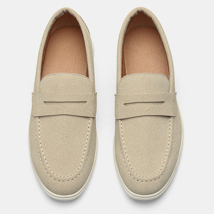 Mocassini da Uomo Comodi e Traspiranti, Scarpe in Pelle Estive alla Moda