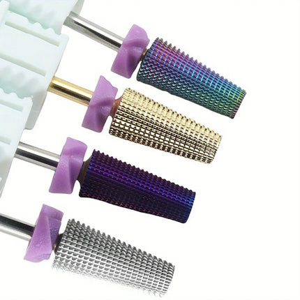 5‑In‑1 2XF Tungsten Carbide Nail Drill Bit High Hardness Multifunctional Drill Bits For Gel Polish Removal Manicure Pedicure Nail Art Grinding Tools 2028