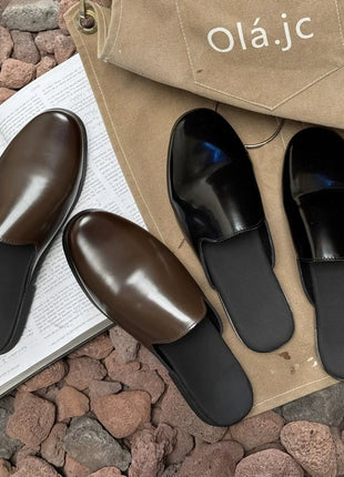 Nuovi Mocassini da Uomo 2026, Scarpe Eleganti di Lusso in Pelle Verniciata, Antiscivolo, per Esterni, Estive, Fatti a Mano