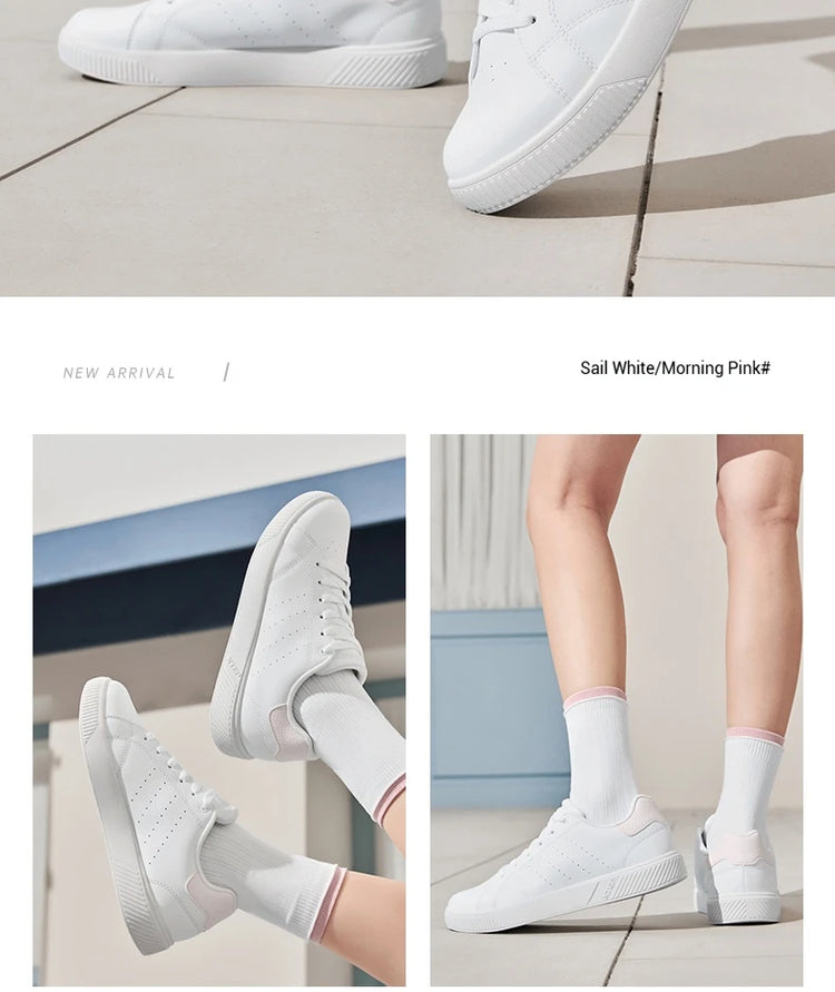 Xtep Scarpe da skateboard per donna 2025 Estate Leggero Durata Tempo libero Moda Lace Up Street Stlye Scarpe 874118310012