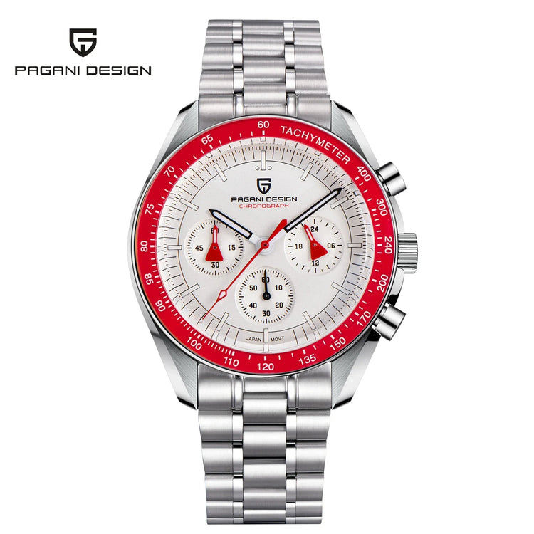 PAGANI DESIGN V5 PD1701 Orologi lunari Orologio al quarzo di lusso per uomo Cronografo sportivo con vetro zaffiro AR 100M impermeabile 2025