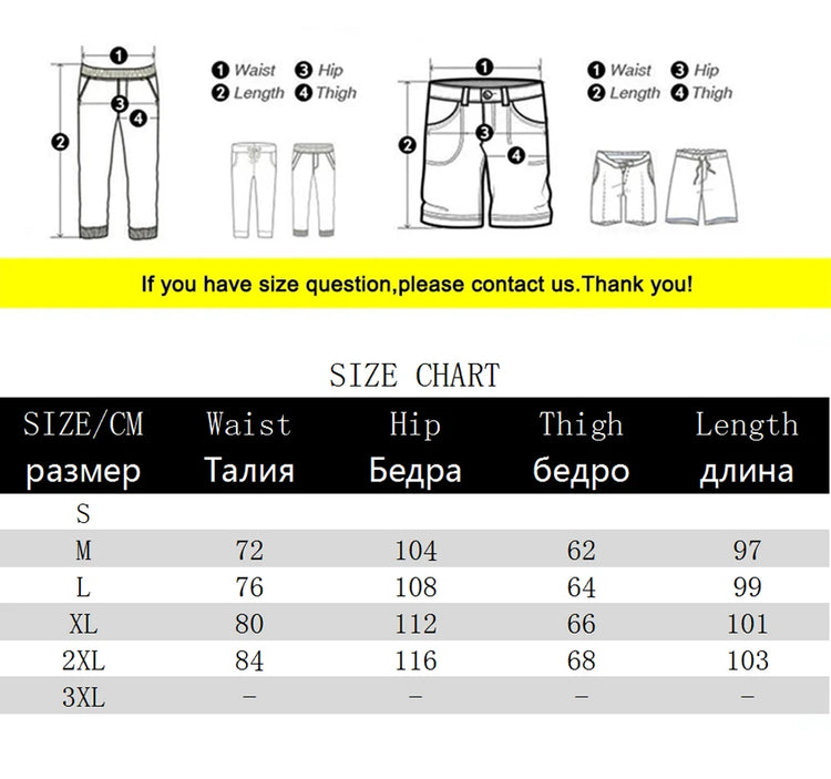 2026 New Streetwear Joggers Pants Men's Multi-Pockets Tactical Cargo Pant Black Utility Work Elastic Waist Casual Trousers