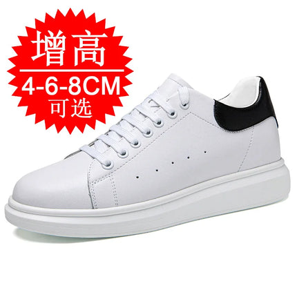 New Men women sneakers height increasing shoes invisible 6 8 10cm heighten sports shoes man taller lift white elevator shoes