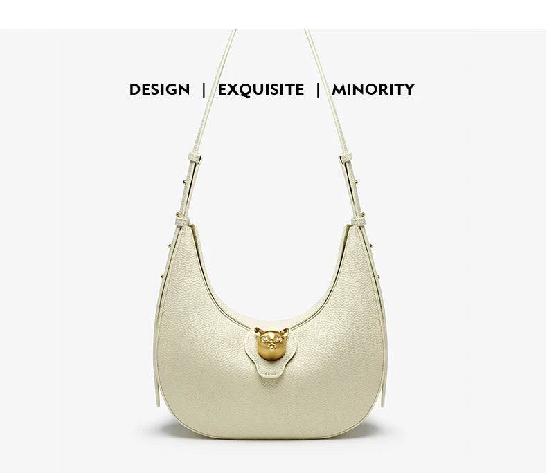 BAFELLI 2025 NUOVA BORSA DA DONNA CAT SERIE IN GENUINO IN PELLE MARCA DI Lusso FASHION STILE RETRO Spalla HOBOS FLAP BORSE FEMALE