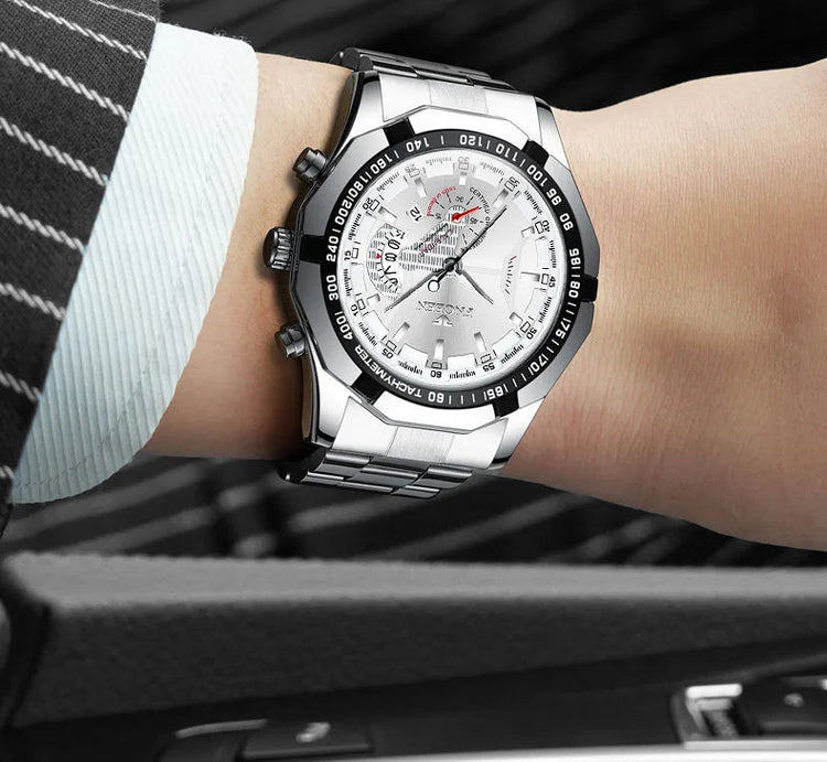 2024 Top Brand di Lusso Orologio di Moda Casual Militare Al Quarzo Sport Orologio Da Polso In Acciaio Pieno Impermeabile Orologio da Uomo Relogio Masculino platinumshop