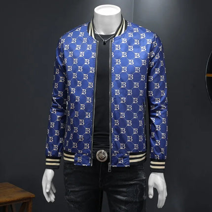 Luxury Letter Printed Baseball Jacket Men Autumn Winter Bomber Jacket Men Casual Business Windbreaker Coat Men Clothing 2025