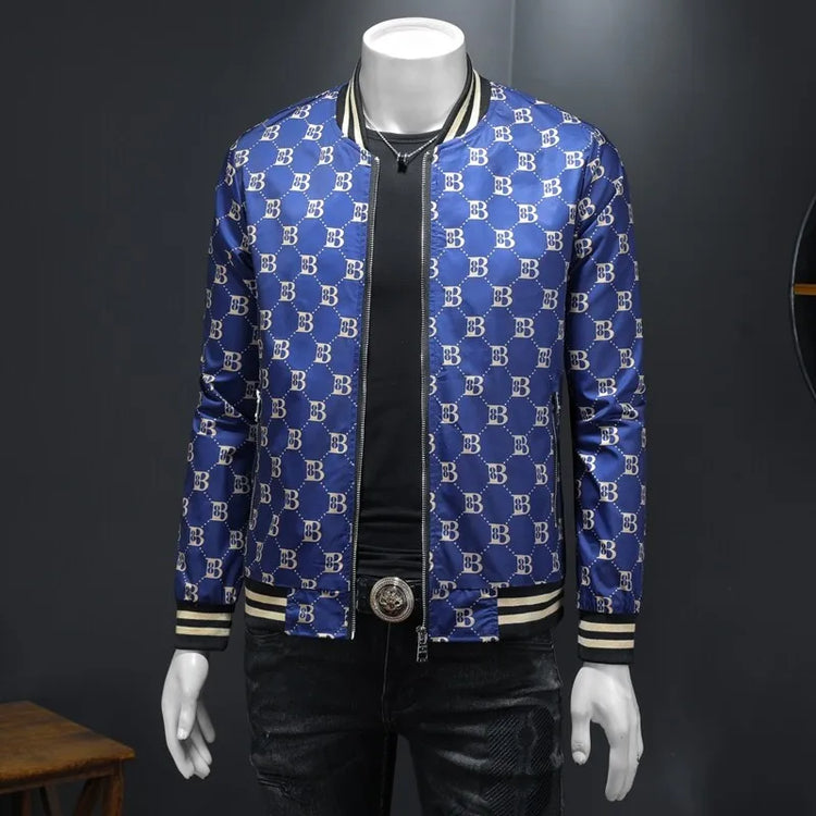 Luxury Letter Printed Baseball Jacket Men Autumn Winter Bomber Jacket Men Casual Business Windbreaker Coat Men Clothing 2025