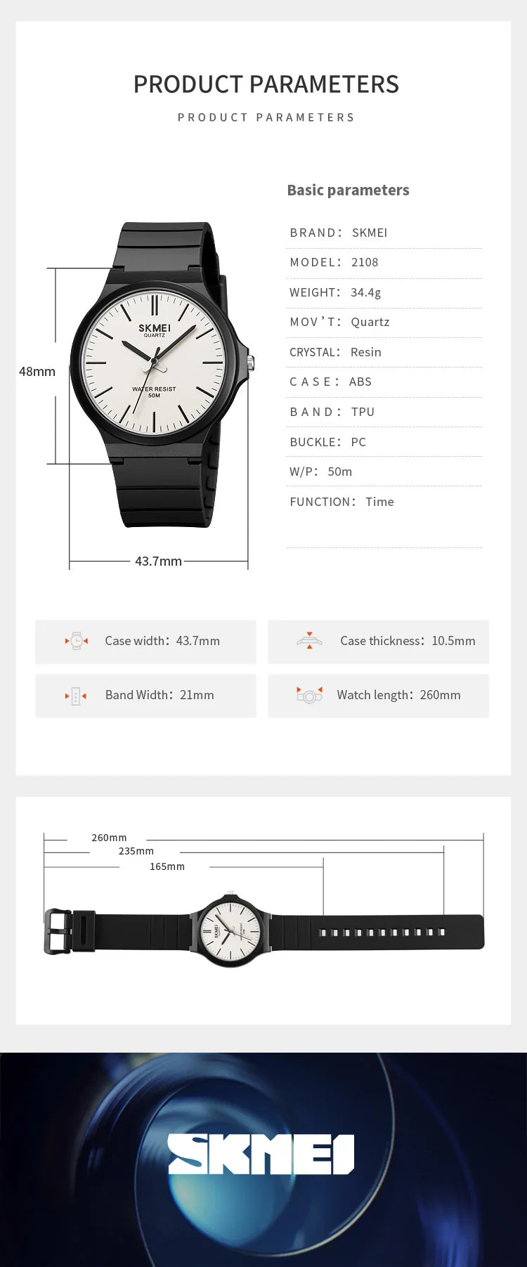 SKMEI Top Brand Casual Quartz Wristwatches Mens New Simple TPU Strap 3Bar Waterproof Watches For Male Time Clock Reloj Hombre