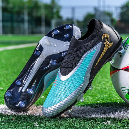 Nuovi Scarpini da Calcio per Uomo, Scarpe Sportive da Esterno per Ragazzi, Tacchetti Lunghi Antiscivolo Traspiranti, Scarpe da Calcio per Allenamento e Partite, Comode per Adulti