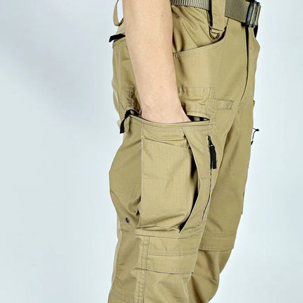 Men's Outdoor Tactical Pants With Multi Pocket Combat Training Hunting Cargo Pants Waterproof Wear-resistant Workwear Pants