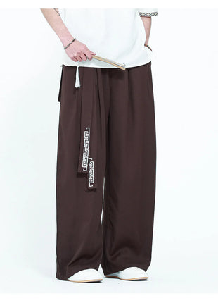 Pantaloni da uomo in stile giapponese con stampa Ukiyo-e, pantaloni comodi e alla moda, pantaloni larghi da uomo, pantaloni casual a gamba dritta da uomo