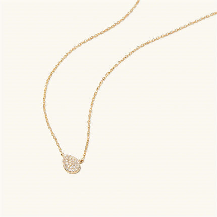 DPLAOPA 925 Sterling Silver Gold Solo trilioni Pave CZ zircone cuscino collana lunga catena pera Choker donne monete di lusso gioielli PlatiNum