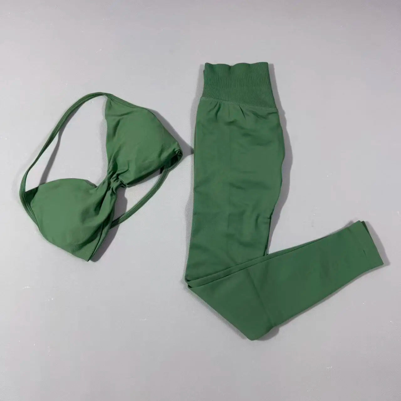 Yoga Gym Set 2 Piece Women Strappy Yoga Bra Top Workout Scrunch Shorts Sports Suit Fitness Clothes Seamless Yoga