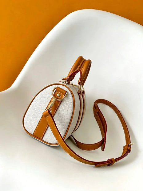 Borsa a Tracolla Convertibile in Pelle con Cinghie Regolabili, Borsa a Mano da Donna Versatile per Tutte le Stagioni