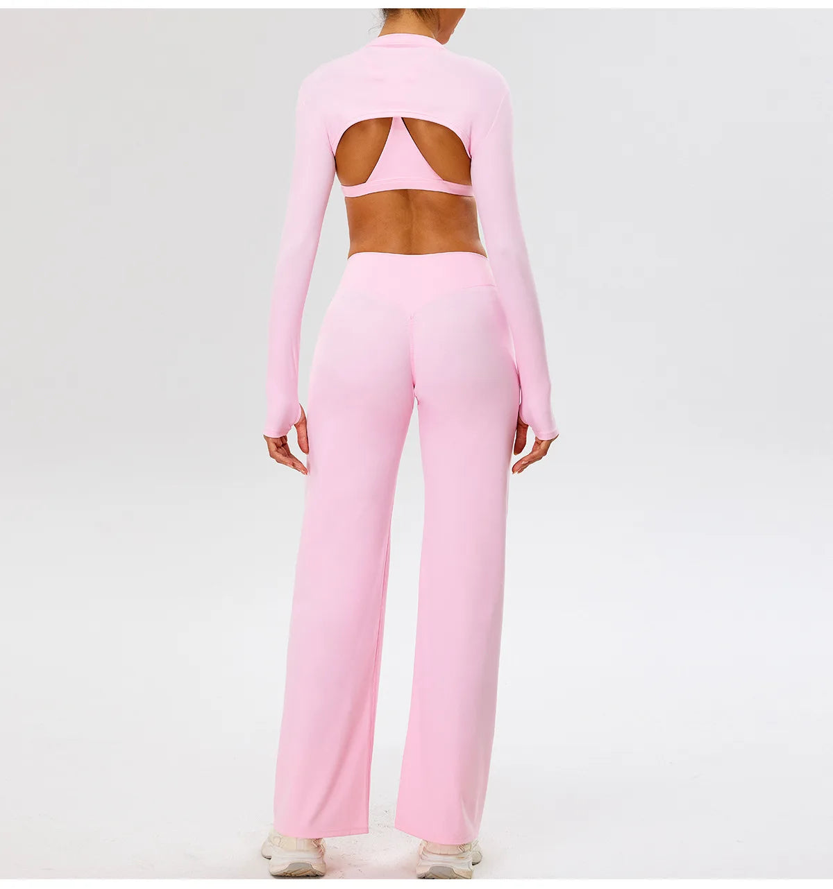 Women High Waist Wide Leg Pants Leggings Tights Fitness Bell-bottoms Yoga Elastic Leggings Push Up Gym Workout Flared Pants