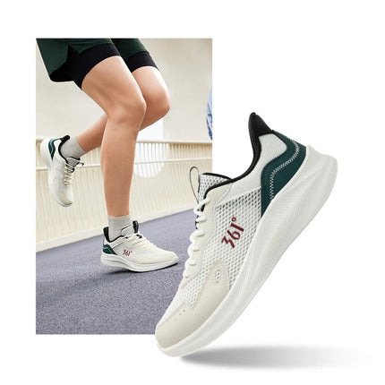 361 Degrees Men Running Shoes Wear-resistant Comfortable Soft Supportive Jogging Lightweight Breathable Male Sneakers 672422252 PlatiNum