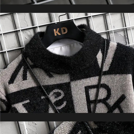 Men Knitted Sweater Stripe Pullovers Printing Round Neck Sweater Autumn/Winter Designer Quality Casual Men Clothing Jumper