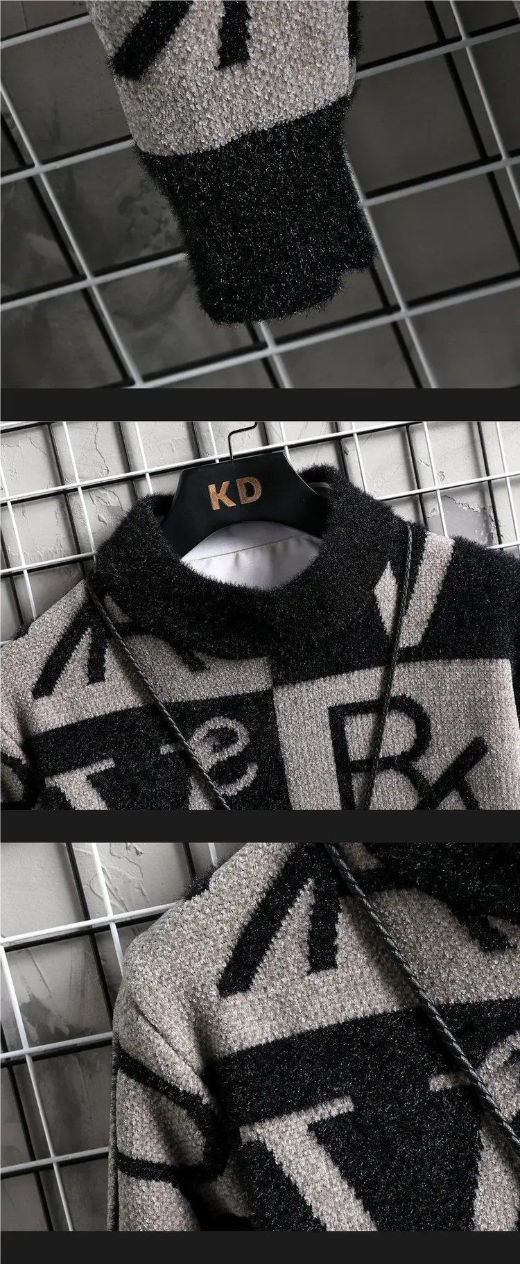 Men Knitted Sweater Stripe Pullovers Printing Round Neck Sweater Autumn/Winter Designer Quality Casual Men Clothing Jumper