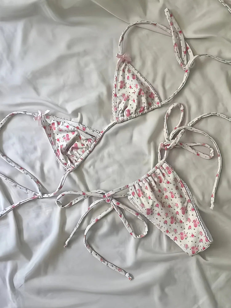 Micro Bikini Push Up Costumi da bagno donna 2025 Costumi da bagno femminili sexy Bikini brasiliano Perizoma Biquini Costumi da bagno Stampa Beachwear platinumshop