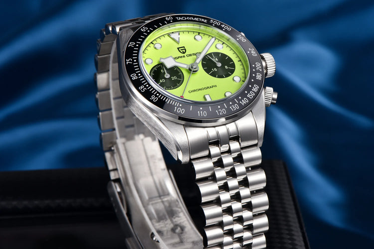 PAGANI DESIGN 2026 Nuovo BB Flamingo Orologio Cronografo Sportivo di Lusso al Quarzo da Uomo con Vetro Zaffiro AR, Impermeabile 100M, Orologio da Polso alla Moda con Cinturino in Acciaio Inossidabile per Uomo, Magazzino Local