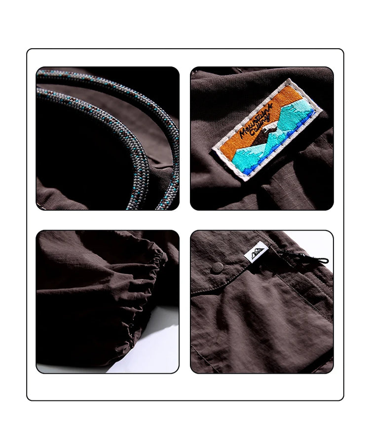 Spring Summer Korean Outdoor Functional Waterproof Cargo Pants For Men Clothing Harajuku Joggers Casual Breathable Pants Male