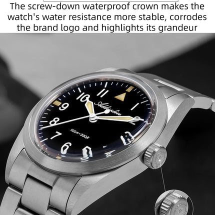 ADDIESDIVE 36mm Men's Luxury Watch VH31 Titanium Alloy  Watch Super Luminous 100m Waterproof Men's Luminous Quartz Watches