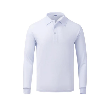 Long sleeve polo shirt in breathable cotton Personal Company Group Design Custom Logo print embroidery Casual men's and women's tops