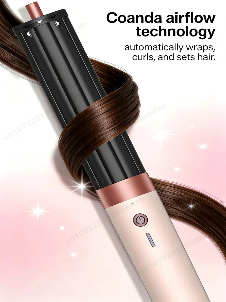 6 IN 1 Multil Hair Styler & Hair Dryer Brush With Air Auto-Wrap Curlers Fast Drying Frizz-Free Volume Styler Set Gift For Womem