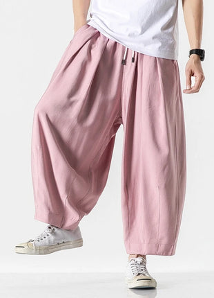 Men's Oversized Wide Leg Pants Comfortable Harajuku Style Joggers Casual Loose Fashion Elastic Waist Streetwear