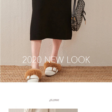 100% pure wool skirt new women's autumn and winter mid-length high-waisted thin cashmere skirt knitted all-match hip skirt PlatiNum