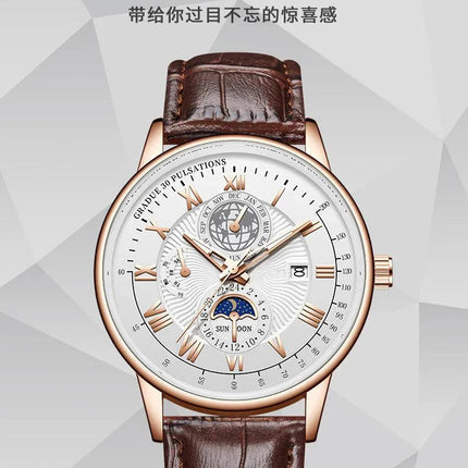 2024 Orologio da uomo alla moda Orologio da polso da uomo sportivo di lusso alla moda Orologio da uomo al quarzo con data in pelle luminosa impermeabile Orologio da uomo platinumshop